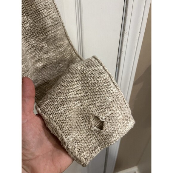 Leif Nelson Mens Knit Hoodie Beige XLarge Preppy City Boho Outdoor - Picture 5 of 12